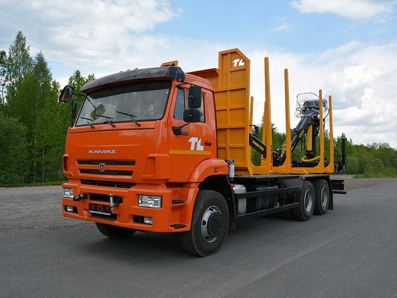 Сортиментовоз КАМАЗ 6520 с КМУ Велмаш ВМ10-86